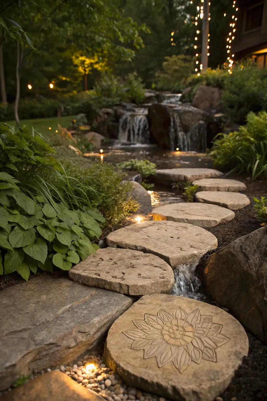 Step into serenity with a crafted path to tranquility.