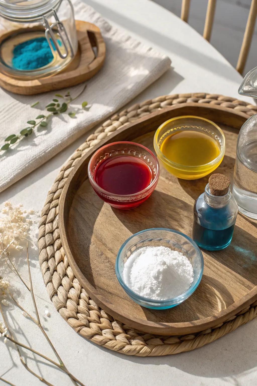 Unleash creativity with a fizzy color explosion! Perfect for little artists in a Scandinavian-Boho setting. 🎨✨