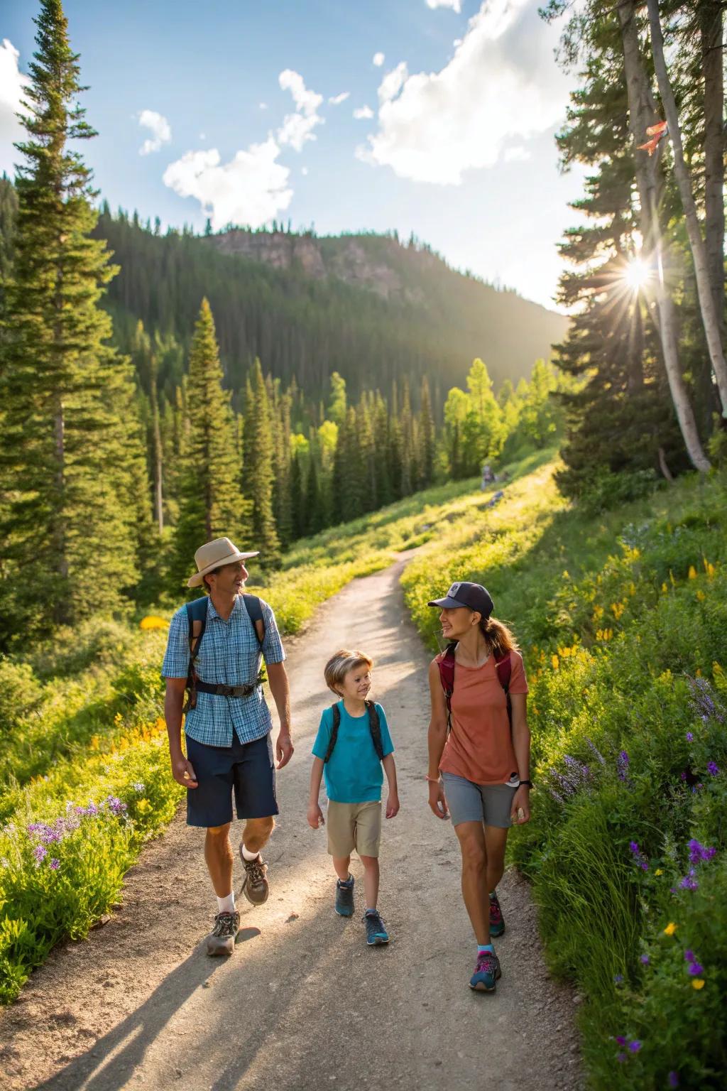 Exploring local trails is a refreshing way to bond and enjoy nature.