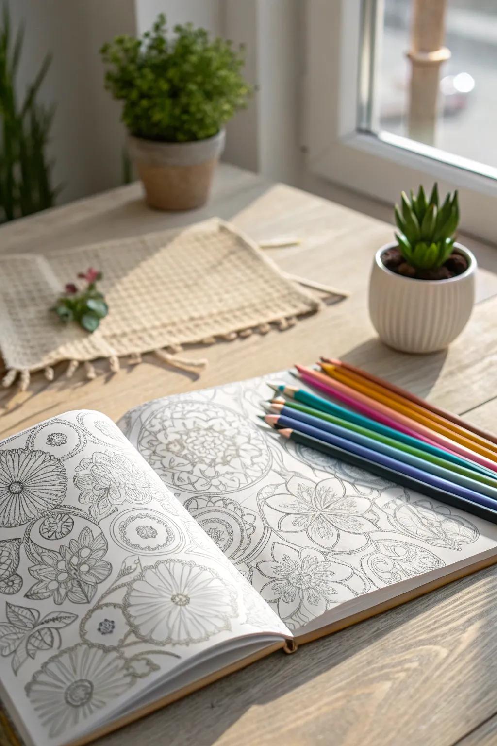 Find your calm through colors: embrace the art of mindful coloring.