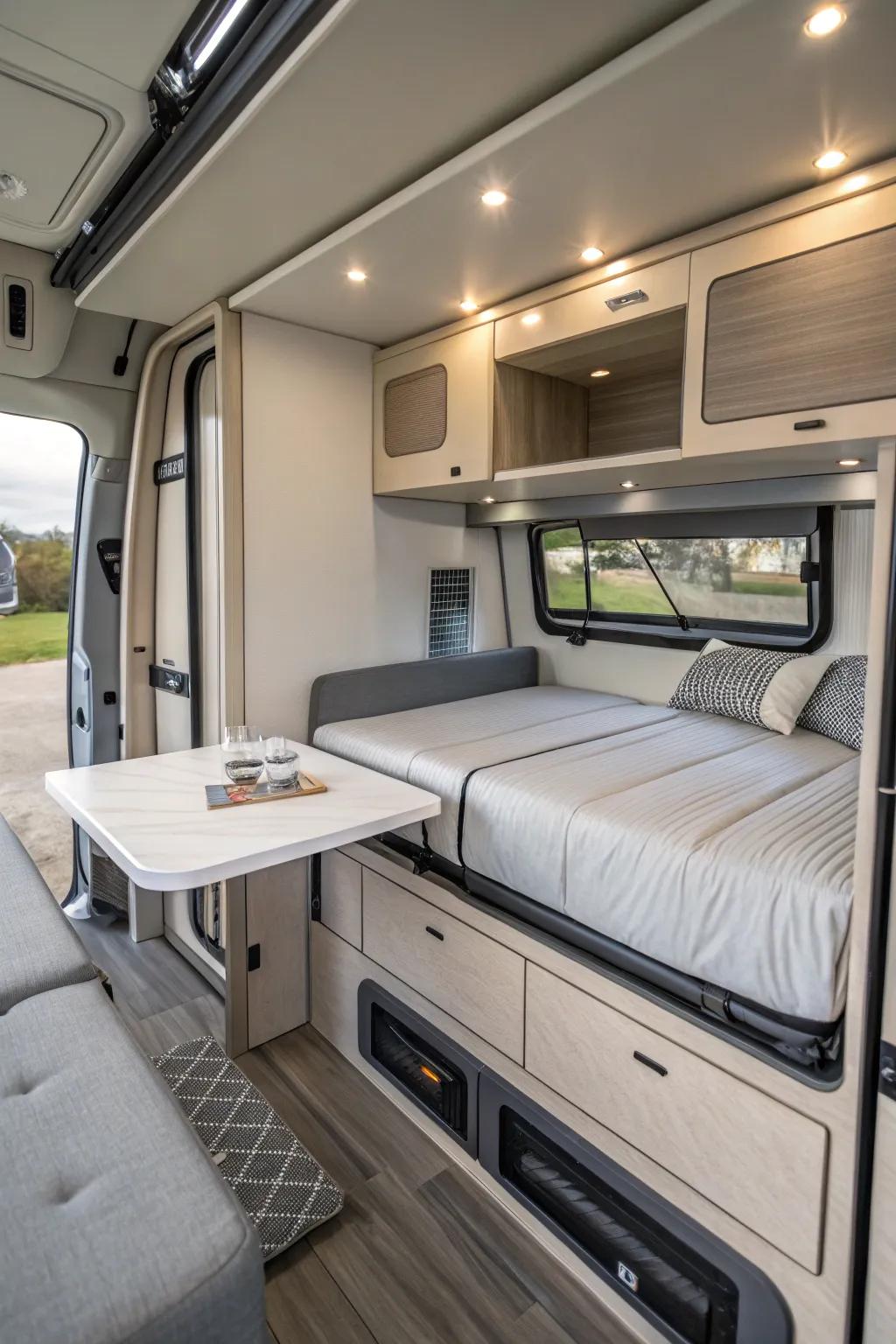 Compact furniture adapts to your needs with style.