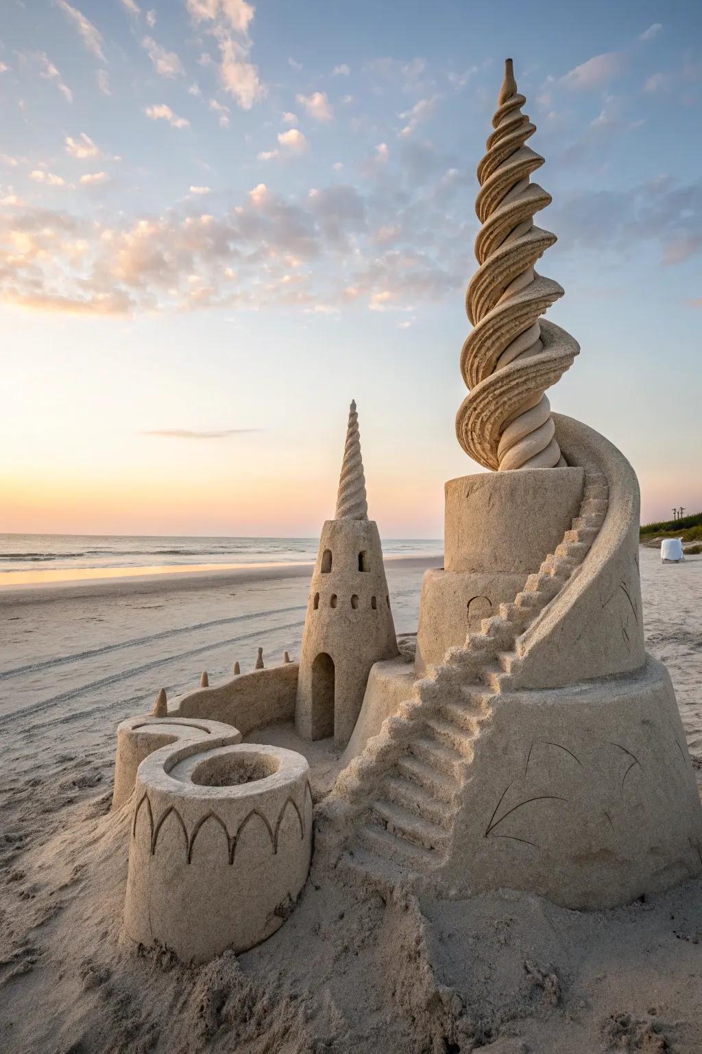 Discover the art of abstract sand sculptures, where creativity meets the beauty of nature.