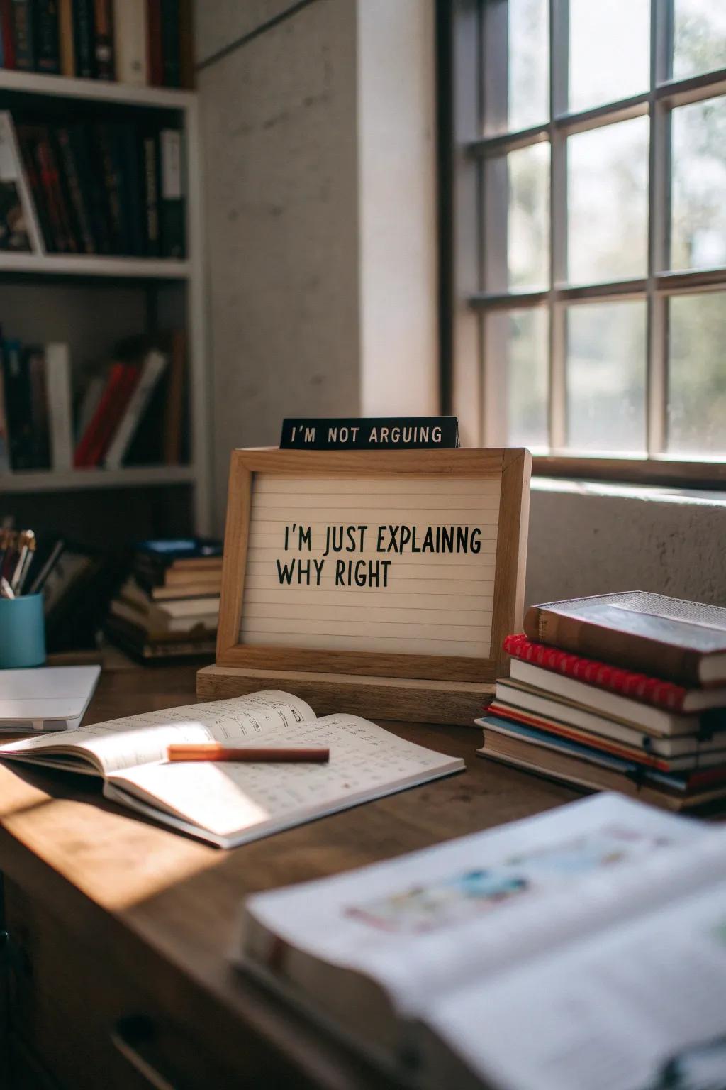 Perfect for those who love a good argument.