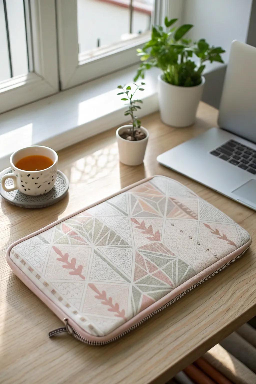 Elevate your tech style with minimalist screen-printed laptop sleeves: where simplicity meets elegance.