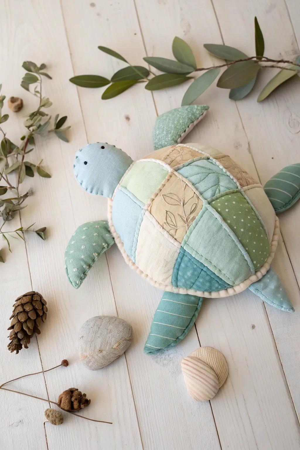 Craft your own cuddly sea turtle plushie—bring a touch of oceanic charm to your home with this delightful DIY project!