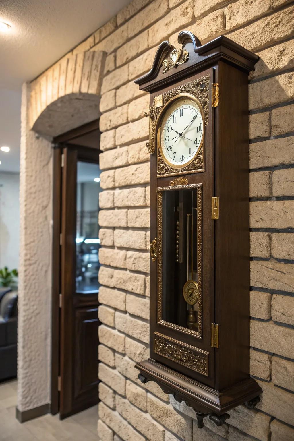 Time's best-kept secret: a hidden safe within a classic wall clock.