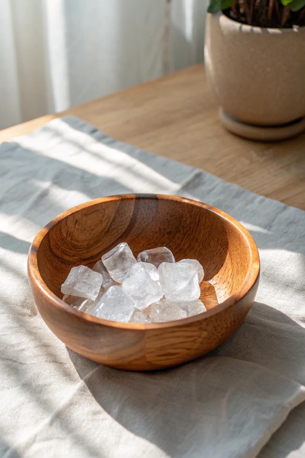 Chill out with this minimalist ice exploration setup that delights young senses with a touch of Scandinavian elegance.