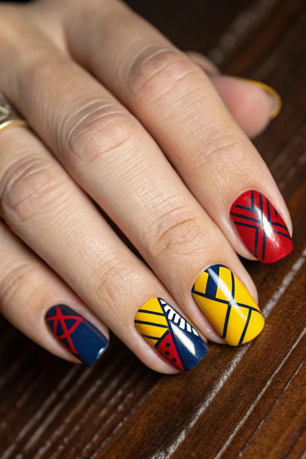 Craft your style with abstract art on your nails—where modern meets mastery.