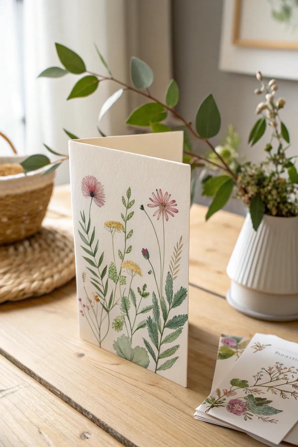 Celebrate growth and gratitude with a nature-inspired card for teachers who cherish the beauty of gardens.
