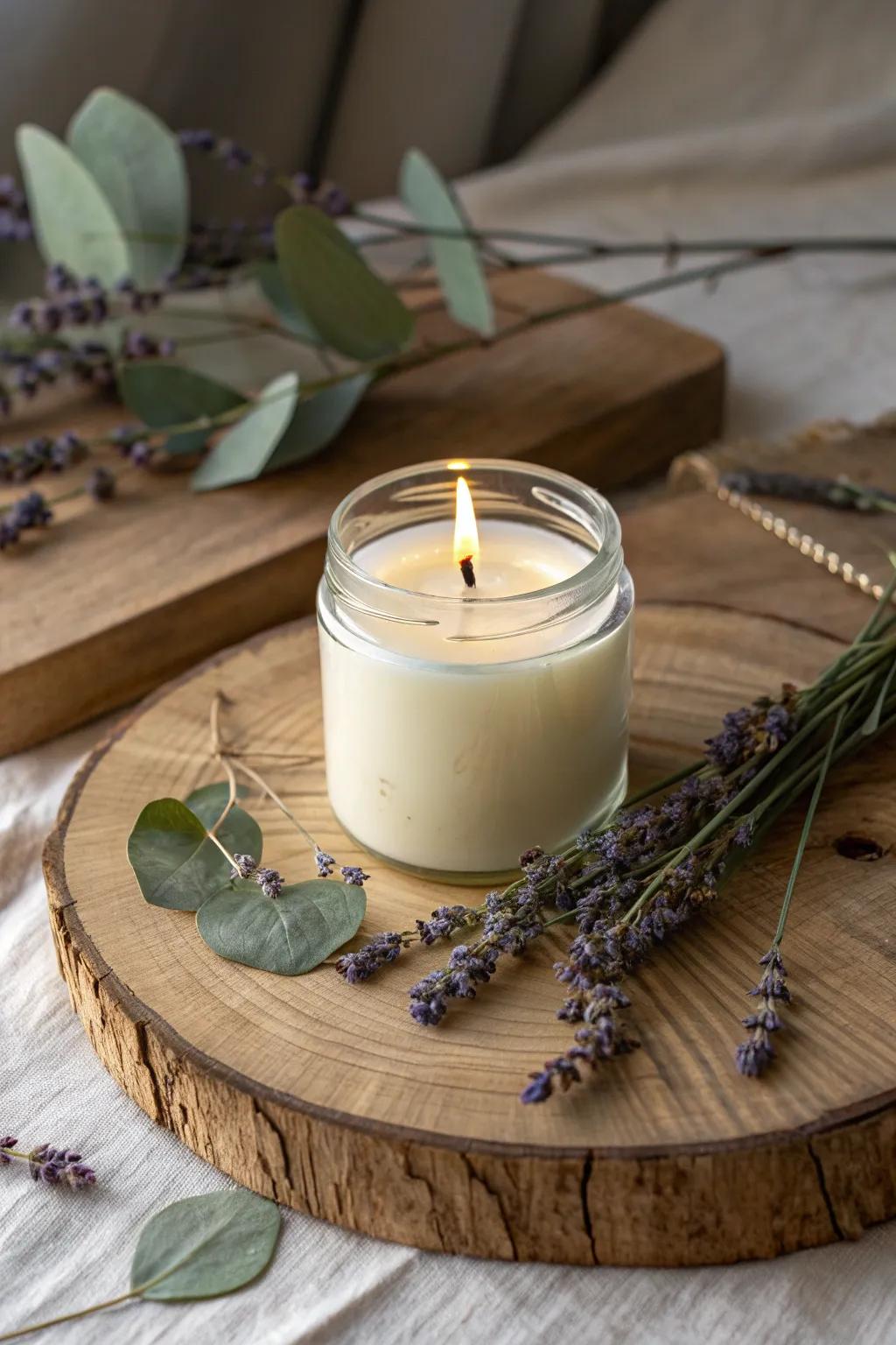 Illuminate your space with handcrafted elegance: Discover the art of scented soy candles.