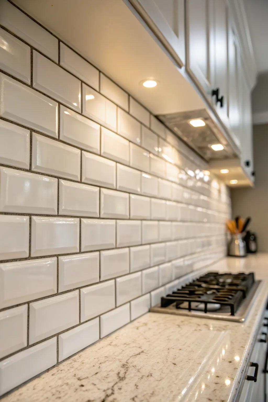 Subway tiles provide a timeless backdrop in this kitchen.