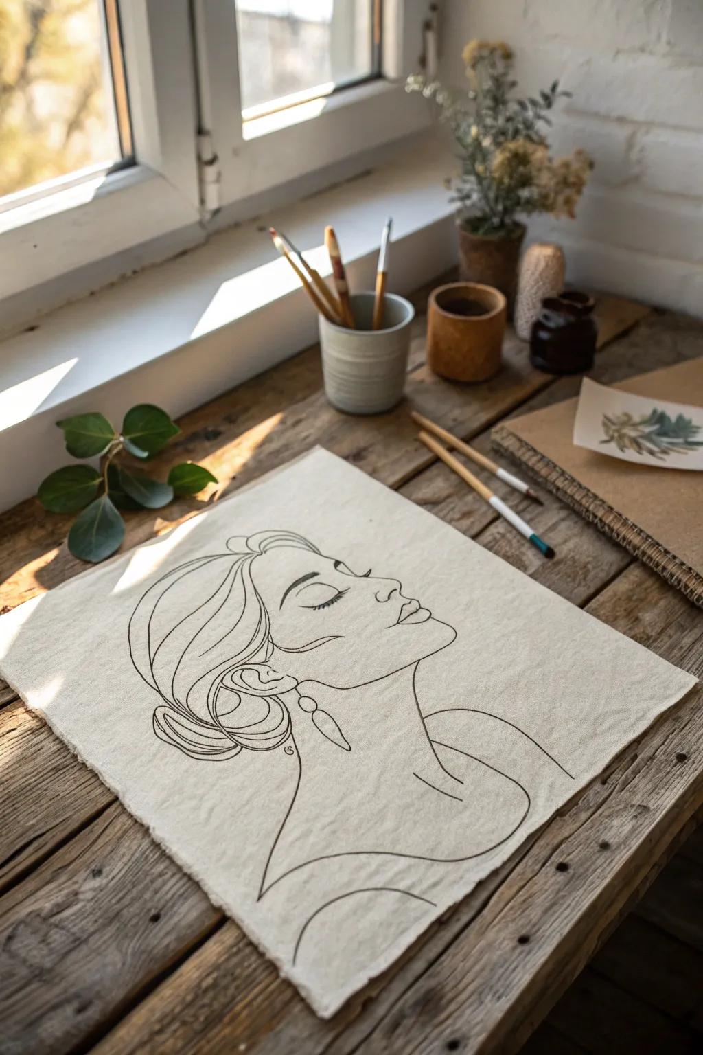 Explore the art of continuous line portraits—where minimalism meets creative expression.