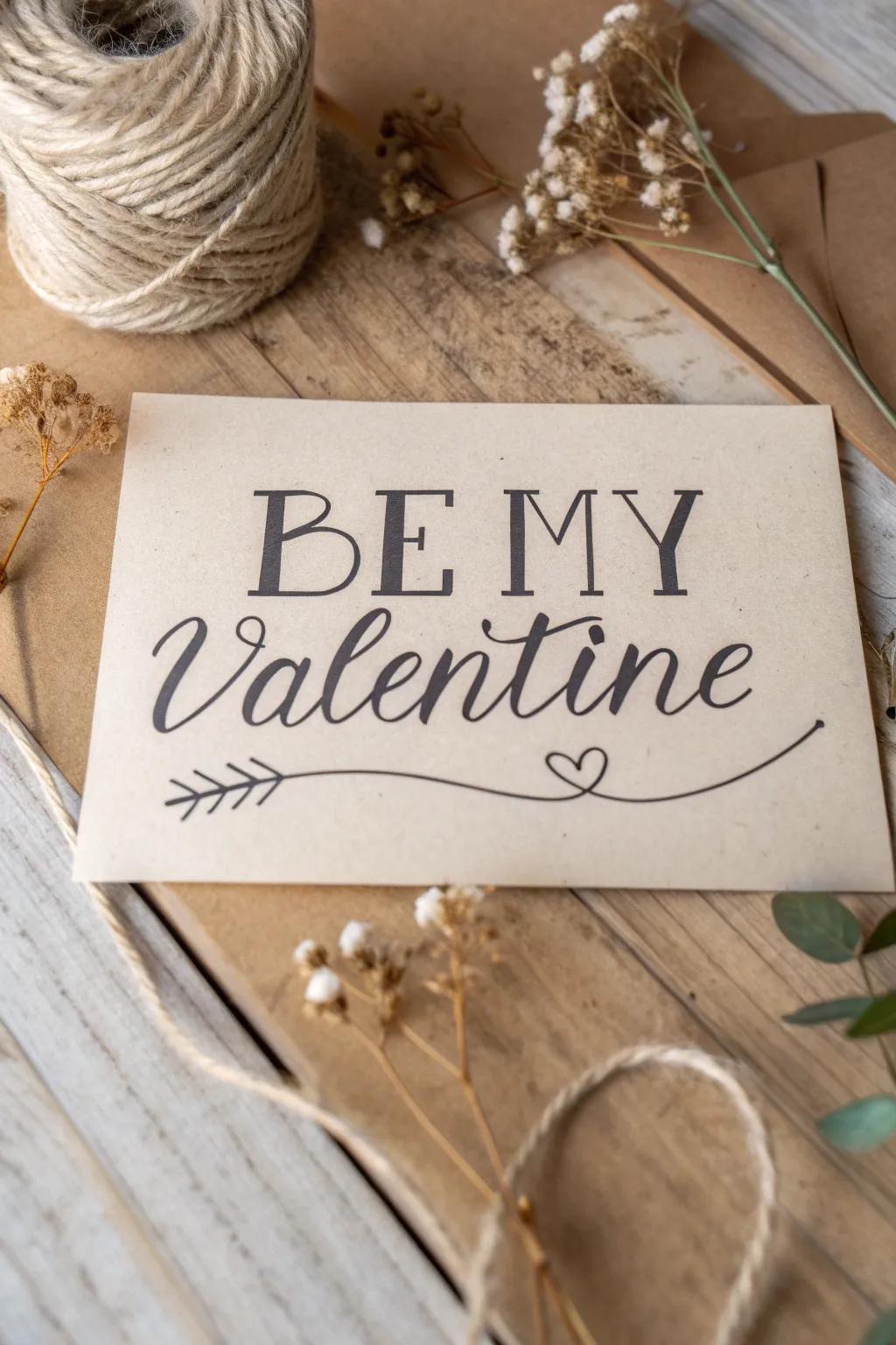 Express your love with a handcrafted touch this Valentine's Day. #ValentineCrafts #MinimalistDesign