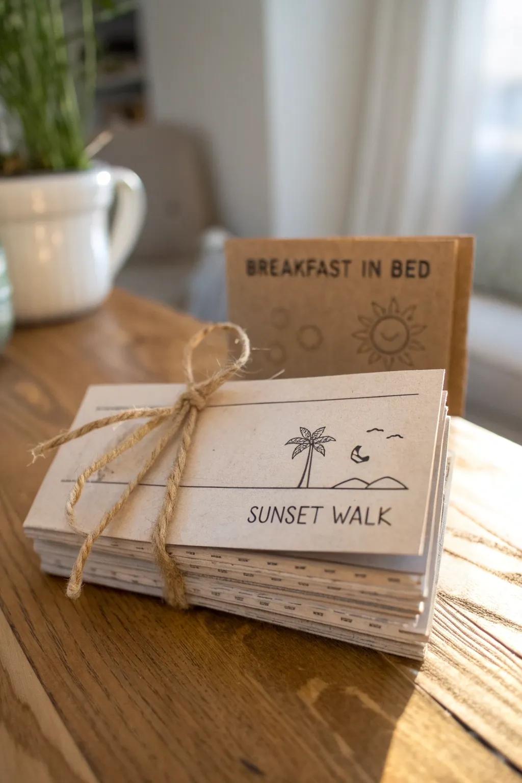 Gift experiences, not things: Create a heartfelt DIY coupon book this Valentine's Day!