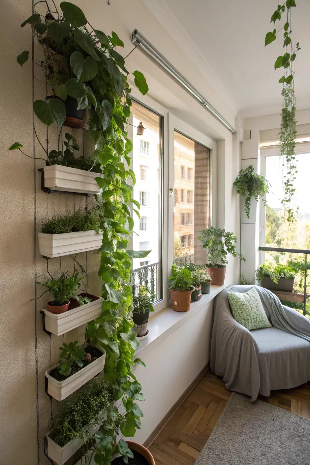 Maximize your greenery without taking up valuable floor space.