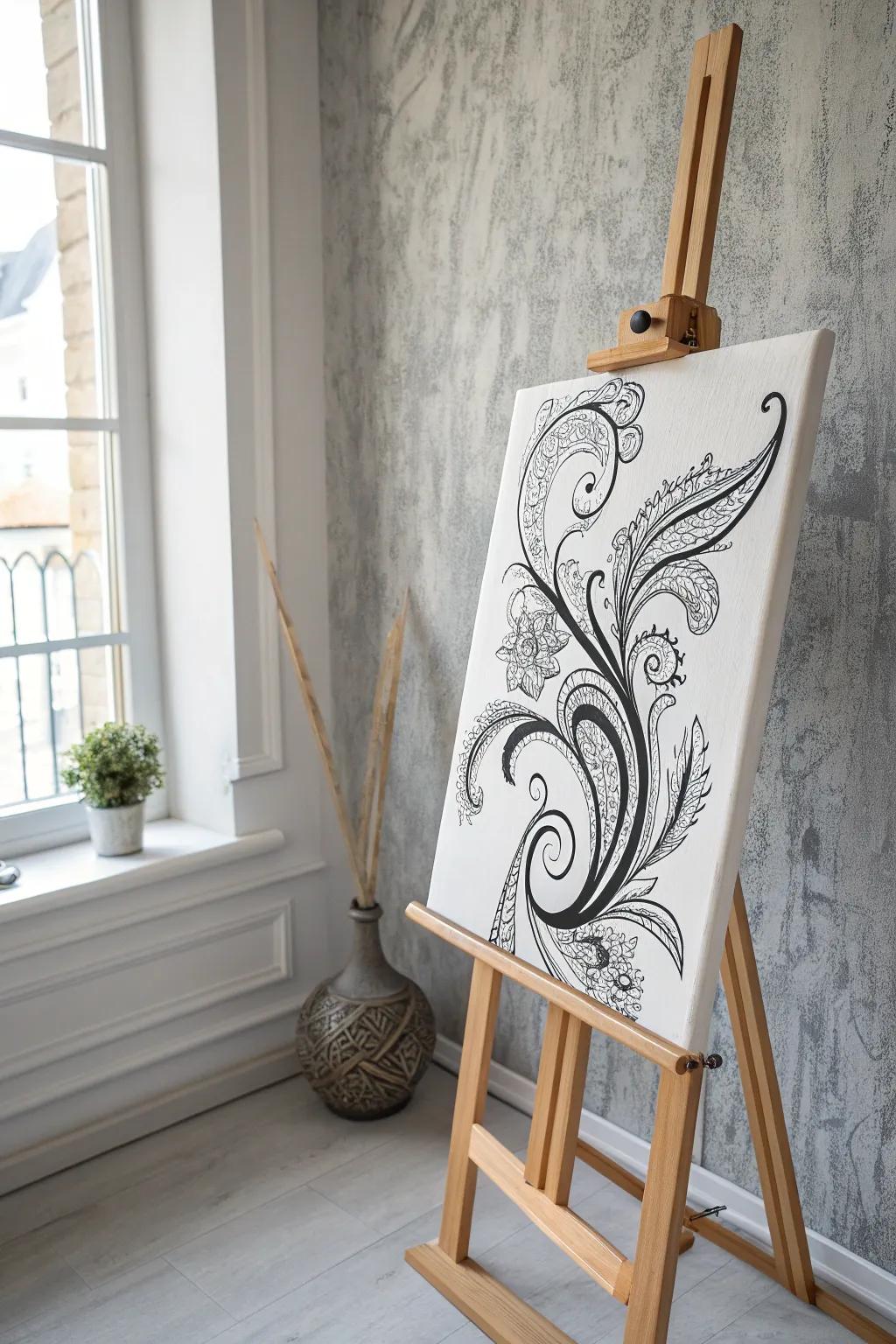 Discover the allure of monochrome magic with this stunning black and white masterpiece.