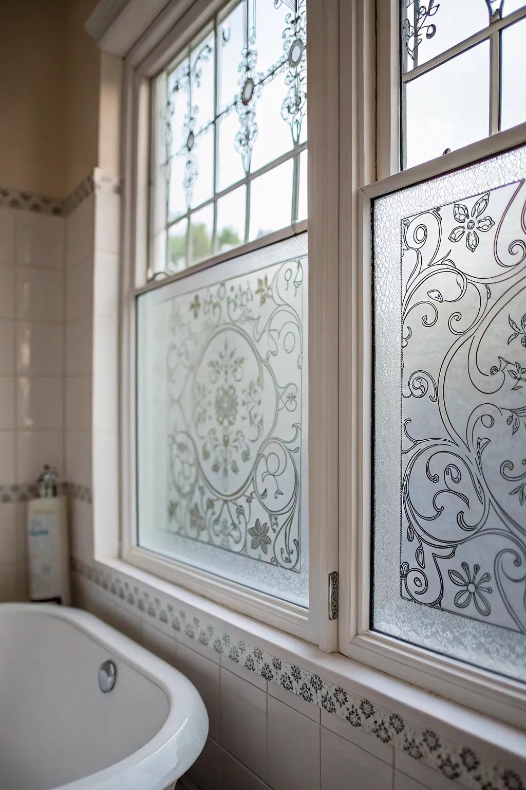 Frosted clings offer privacy without sacrificing style.