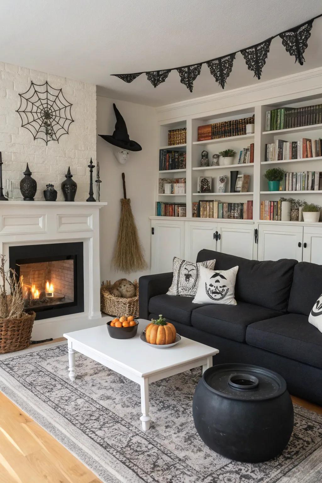 A black and white color scheme for a minimalist magical effect.