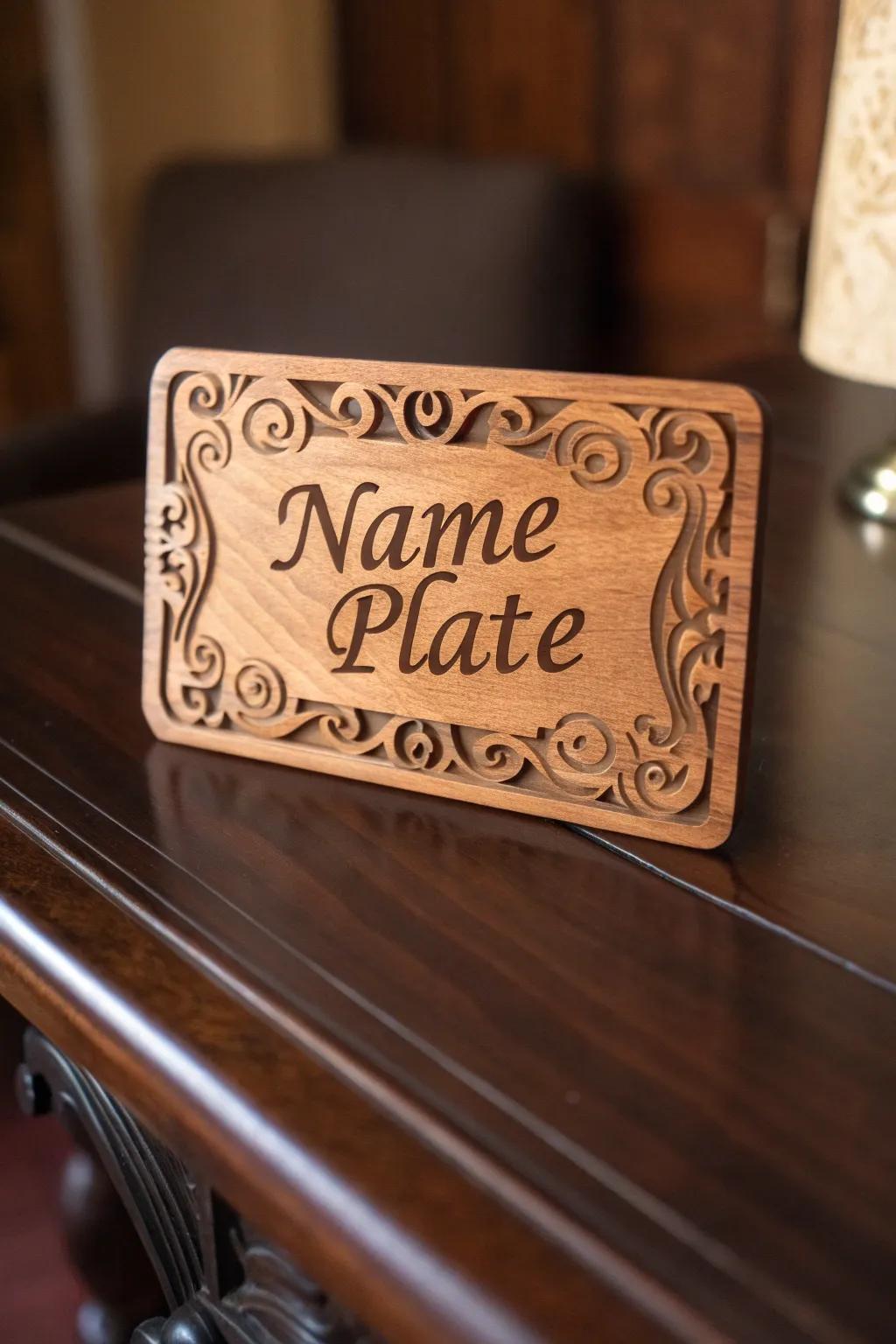 Elevate your space with personalized engraved wooden art.