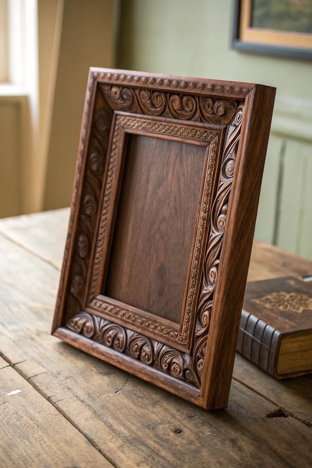 Capture your memories with the timeless elegance of handcrafted wooden frames.