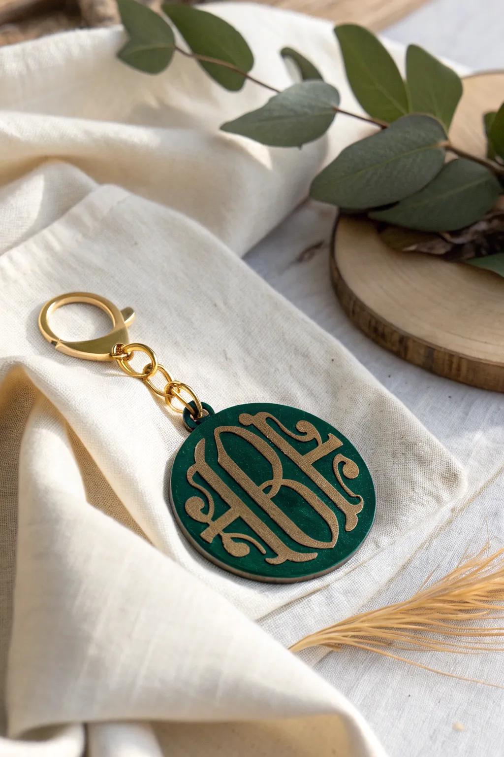 Elevate your style with a touch of monogram elegance.