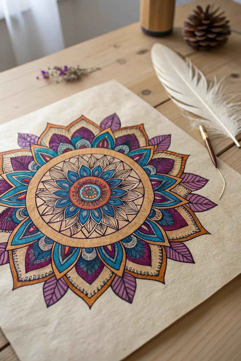 Find your center with the meditative beauty of intricate mandalas.