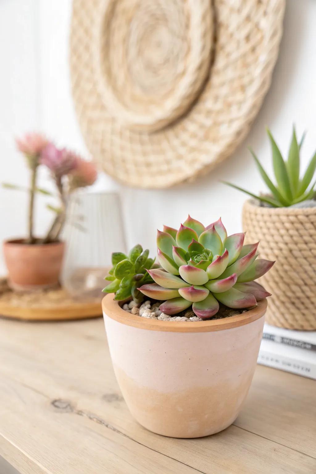 Add a touch of modern elegance to any celebration with these charming succulent centerpieces.