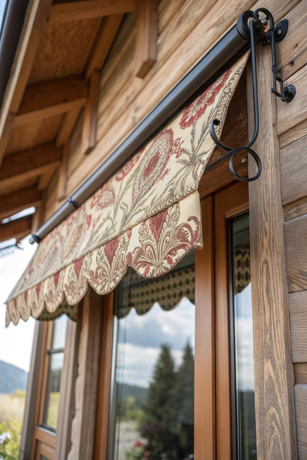 Effortless elegance with a handcrafted touch: Discover the art of adjustable window awnings.