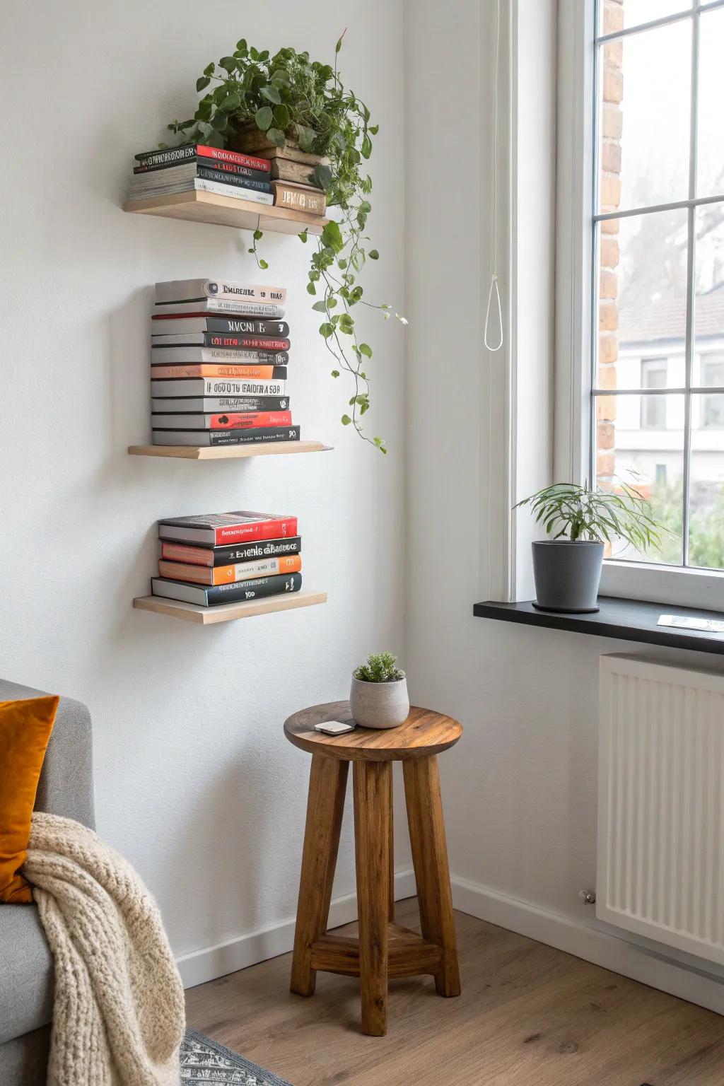 Create magic in your space with invisible bookshelves – where books float and style soars.