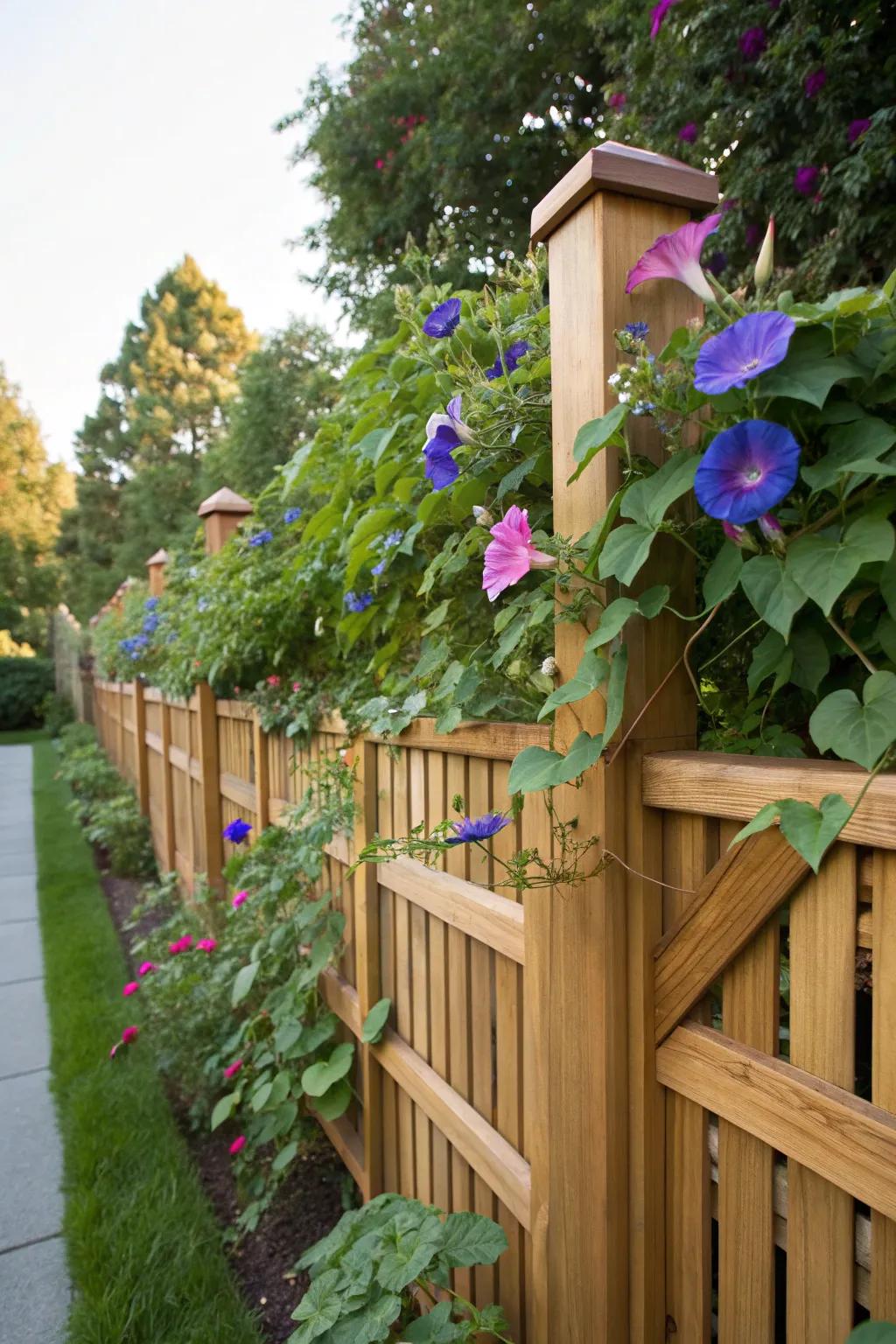 Seamlessly blend functionality with nature's beauty: A dog run that doubles as a garden oasis.