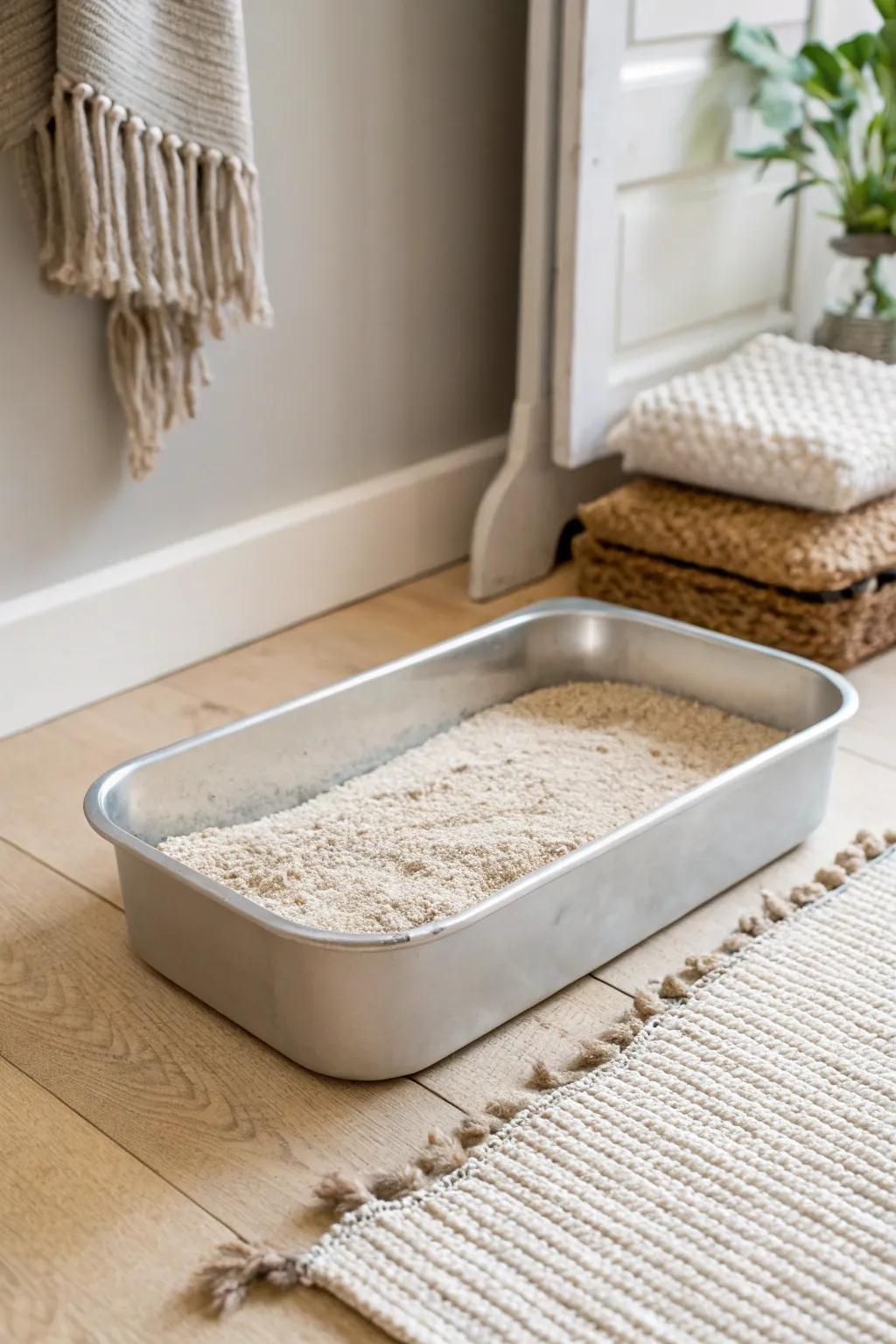 Who knew a baking sheet could be this chic? Discover the art of minimalist pet solutions!
