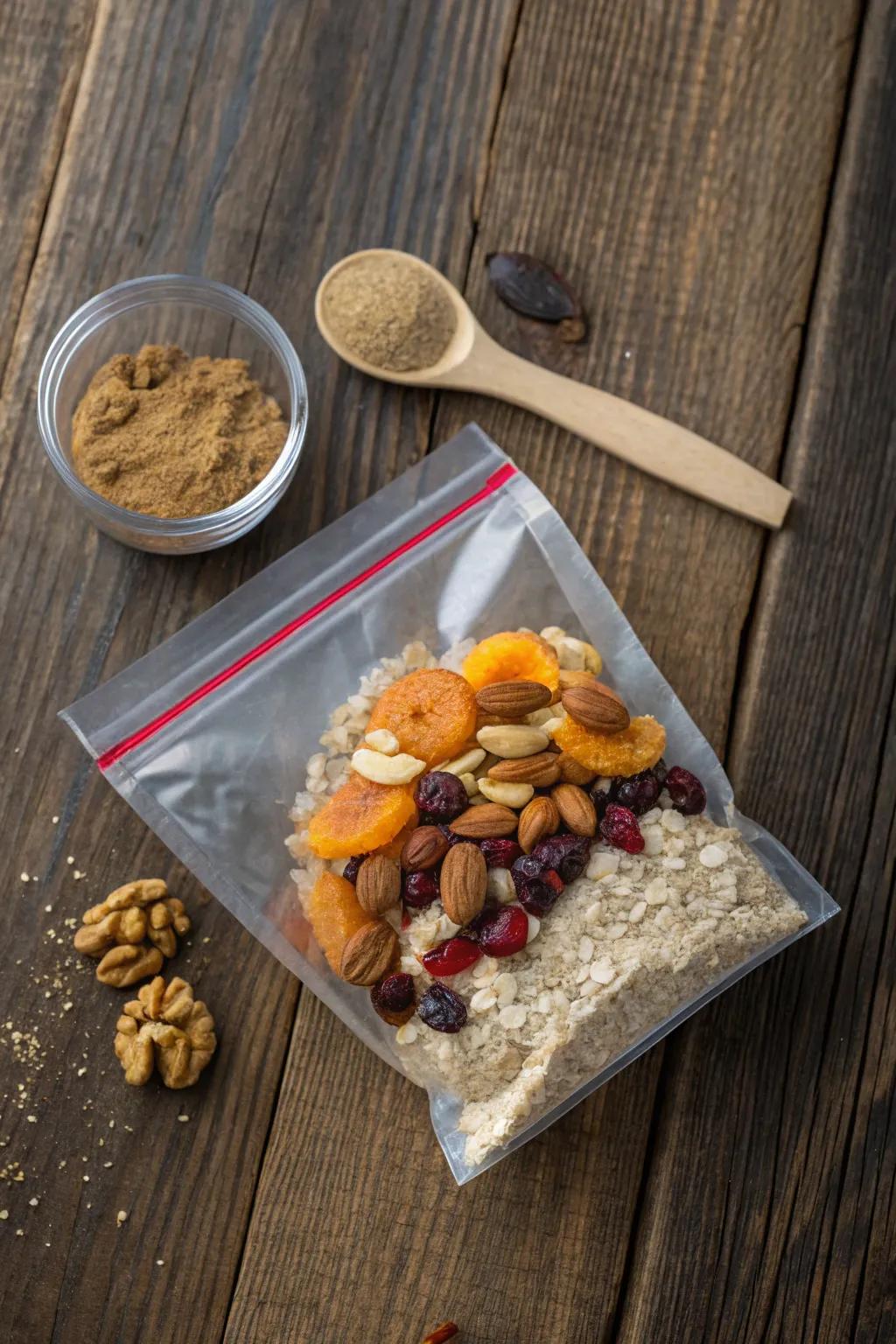 Craft your perfect breakfast-in-a-bag with layers of flavor and nourishment.