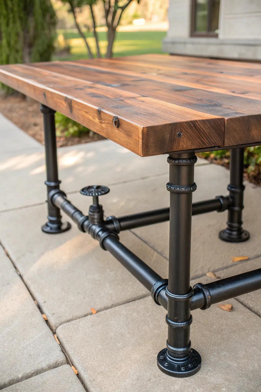 Elevate your outdoor space with the perfect blend of industrial charm and natural elegance.