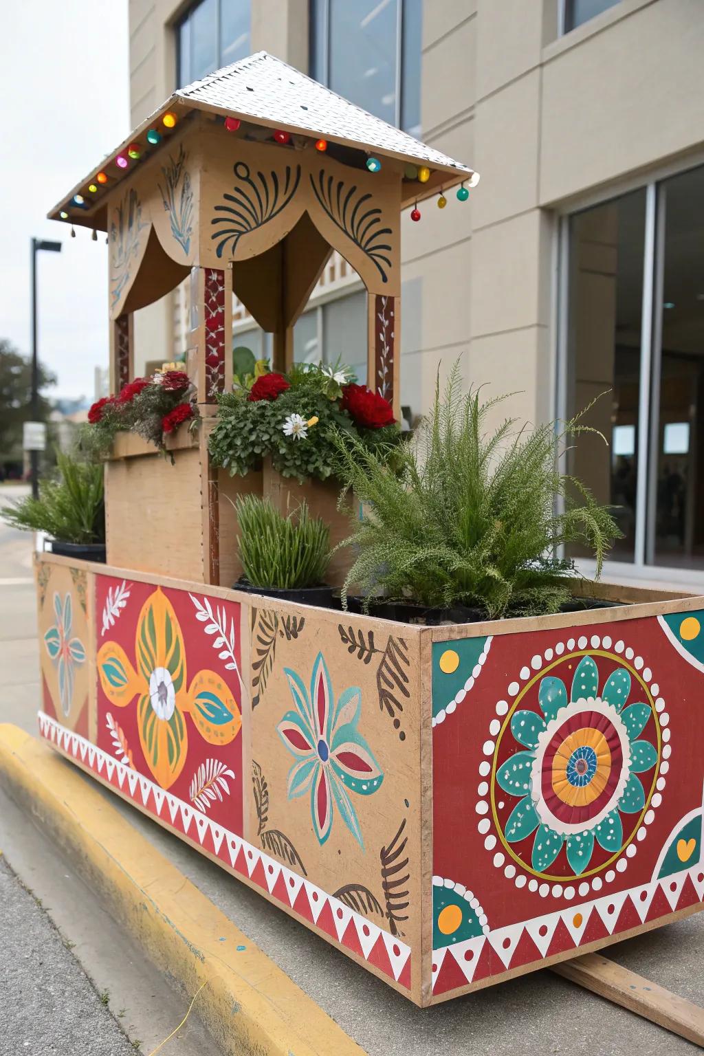 Transform everyday items into stunning parade floats with creativity and a touch of Boho elegance!