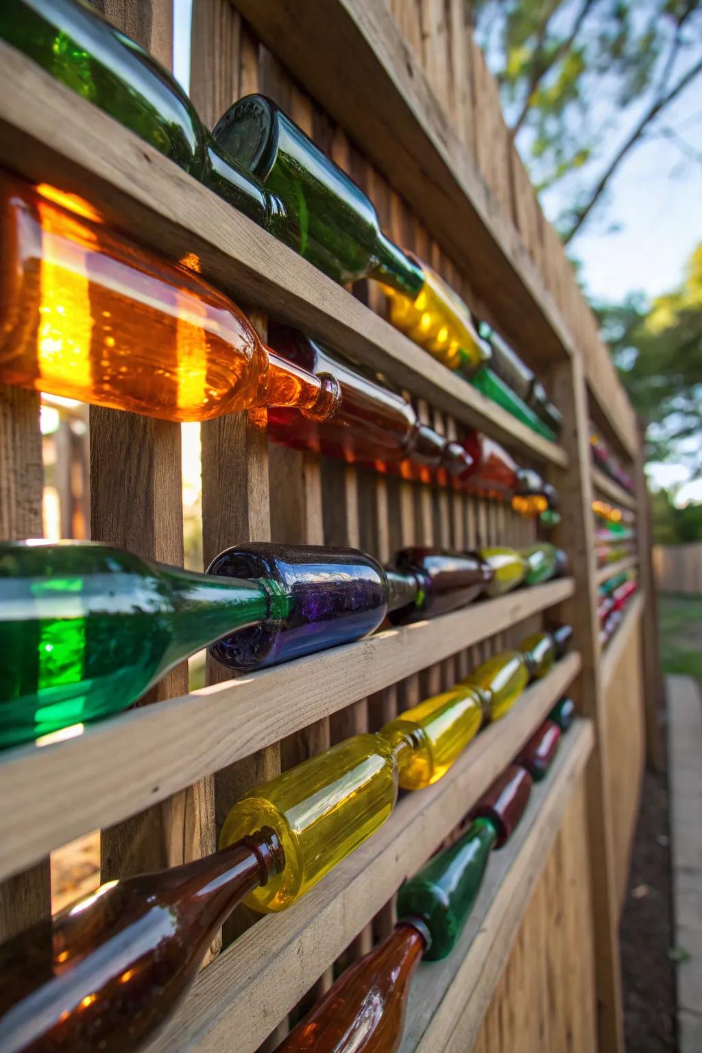 Transform your space with a bespoke bottle fence—where creativity meets craftsmanship.