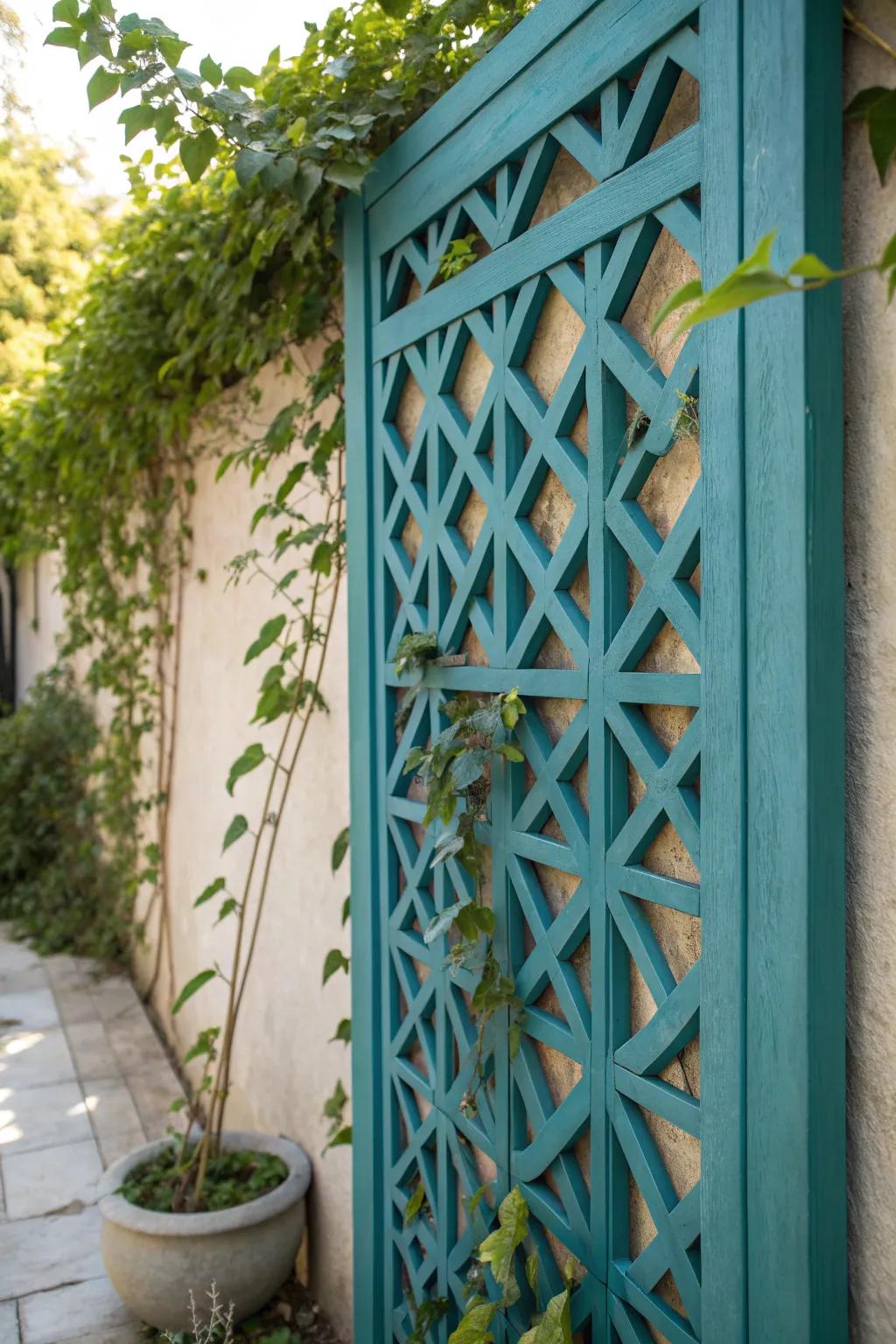 Transform your garden with a touch of elegance and creativity using decorative lattice panels.