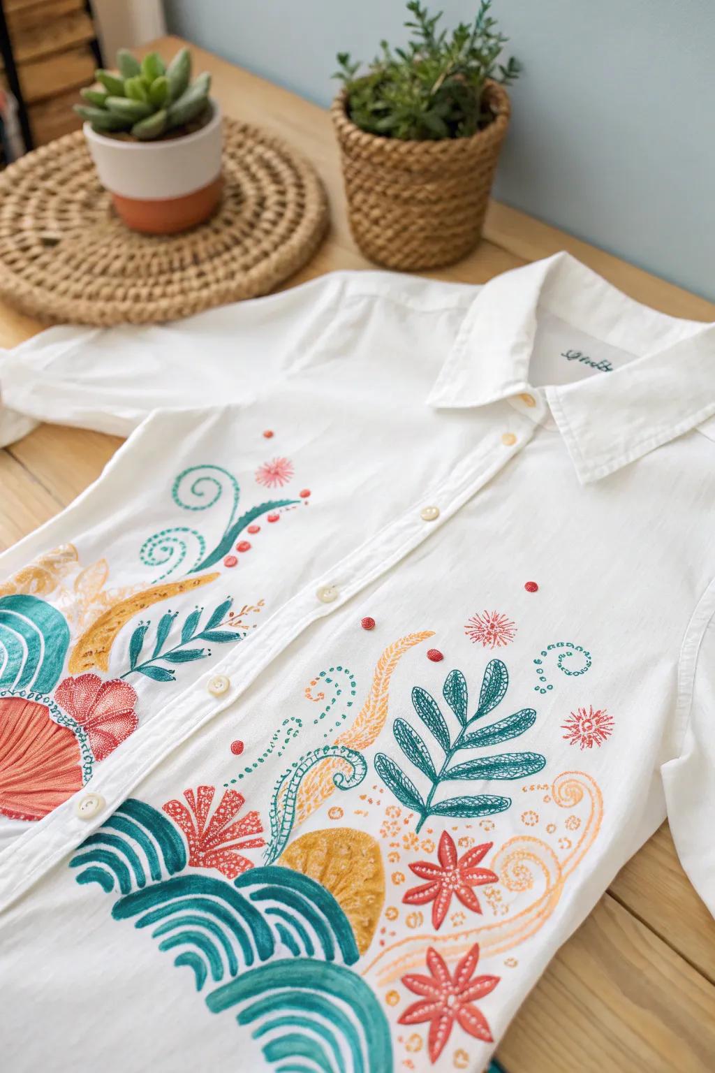 Transform your plain shirt into a masterpiece with Sharpie and alcohol art - where minimalist elegance meets bold creativity!