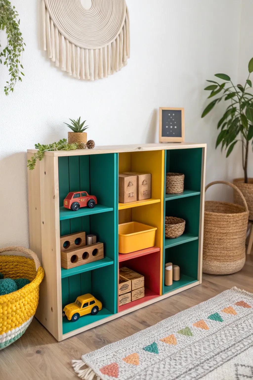 Transform toy storage into a colorful masterpiece with this simple, stylish solution!