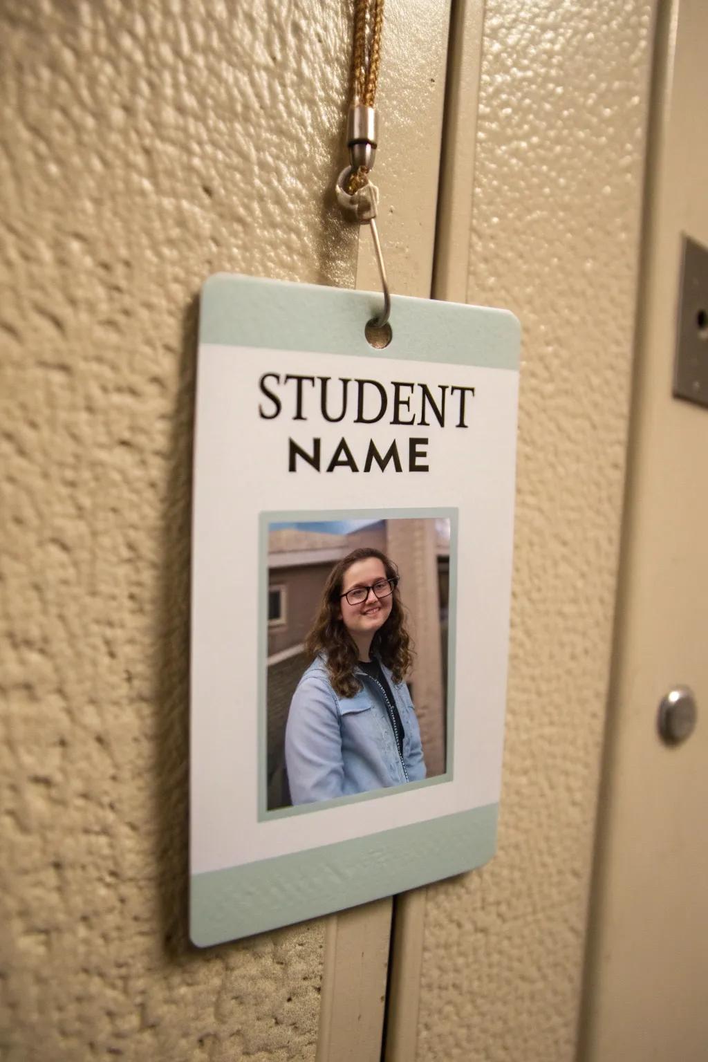 Polaroid-style name tags capture memories and add a personal touch.