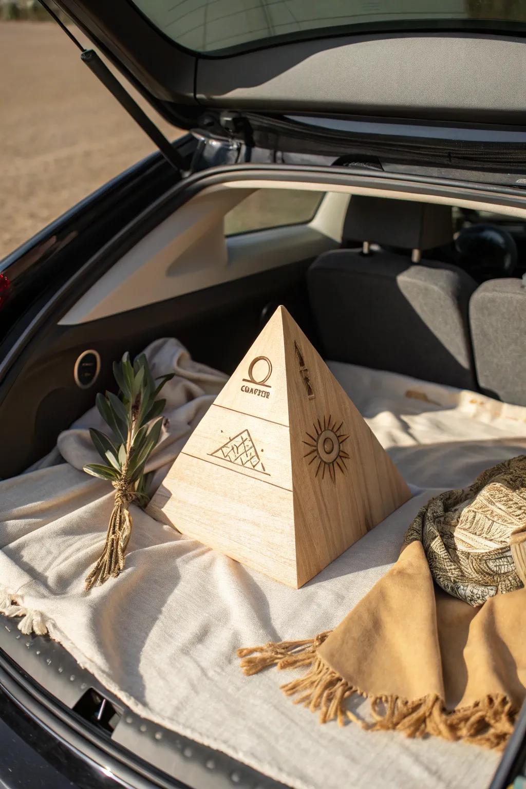 Discover the allure of ancient Egypt with a minimalist twist. Perfect for your next trunk or treat adventure!