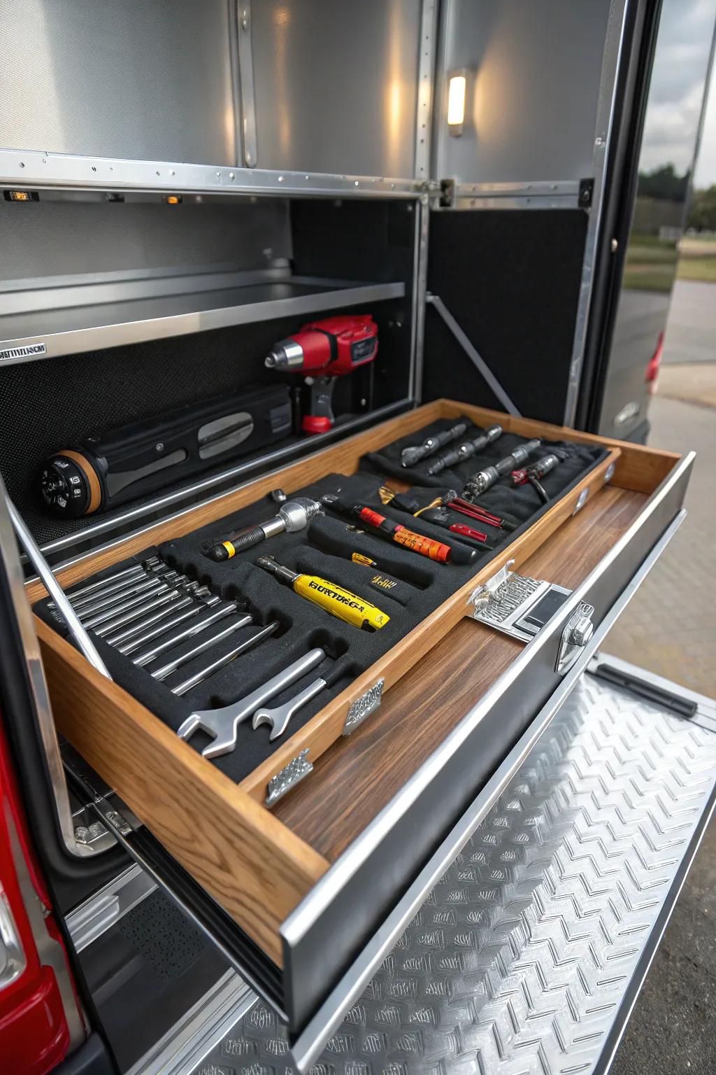 Effortless access to your tools with a touch of craftsmanship.
