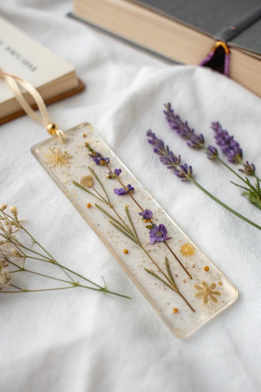 Transform your reading experience with a touch of nature and elegance—explore the art of resin bookmarks.