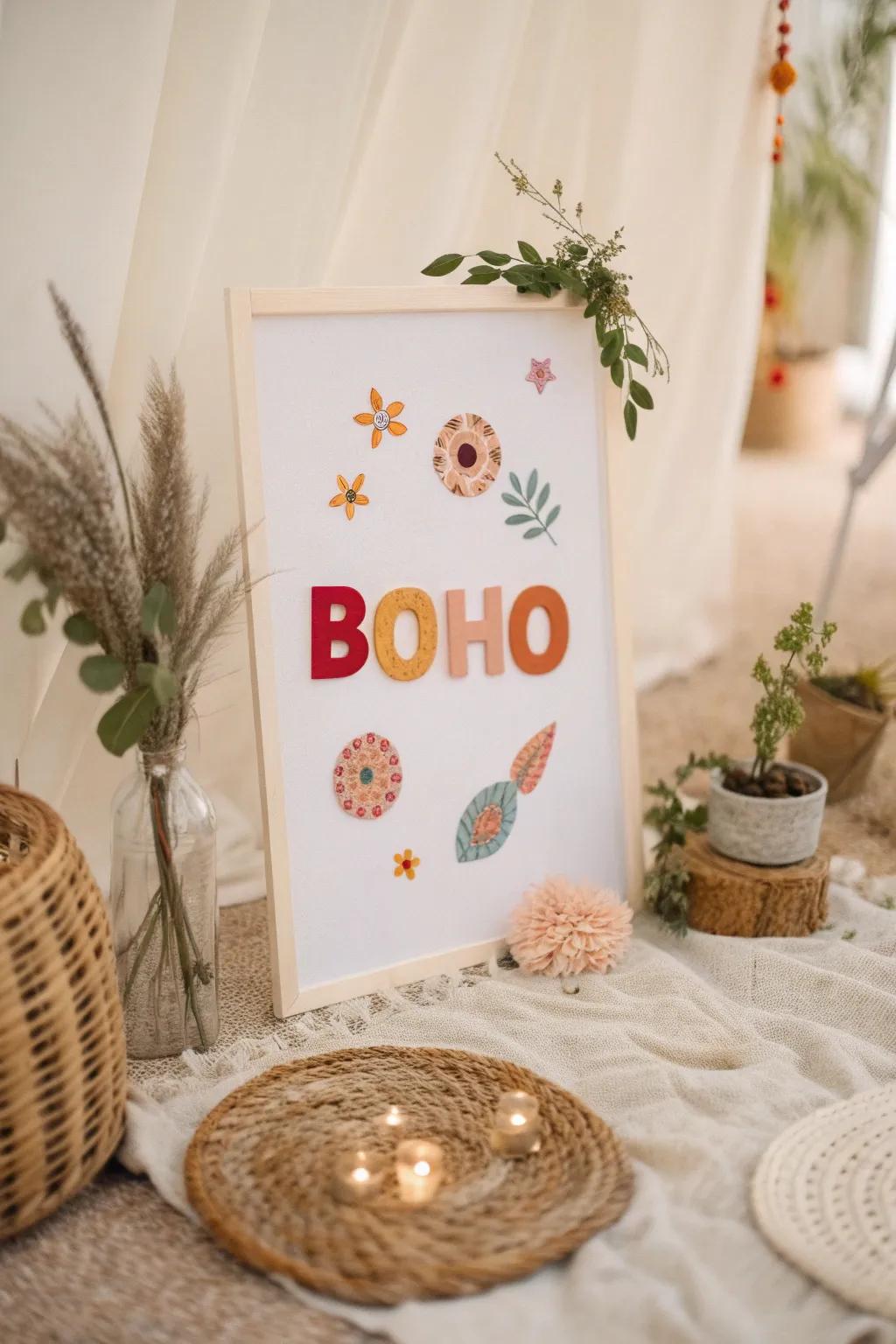 Craft your creativity: Embrace the art of cut-out letters for a stunning DIY poster.