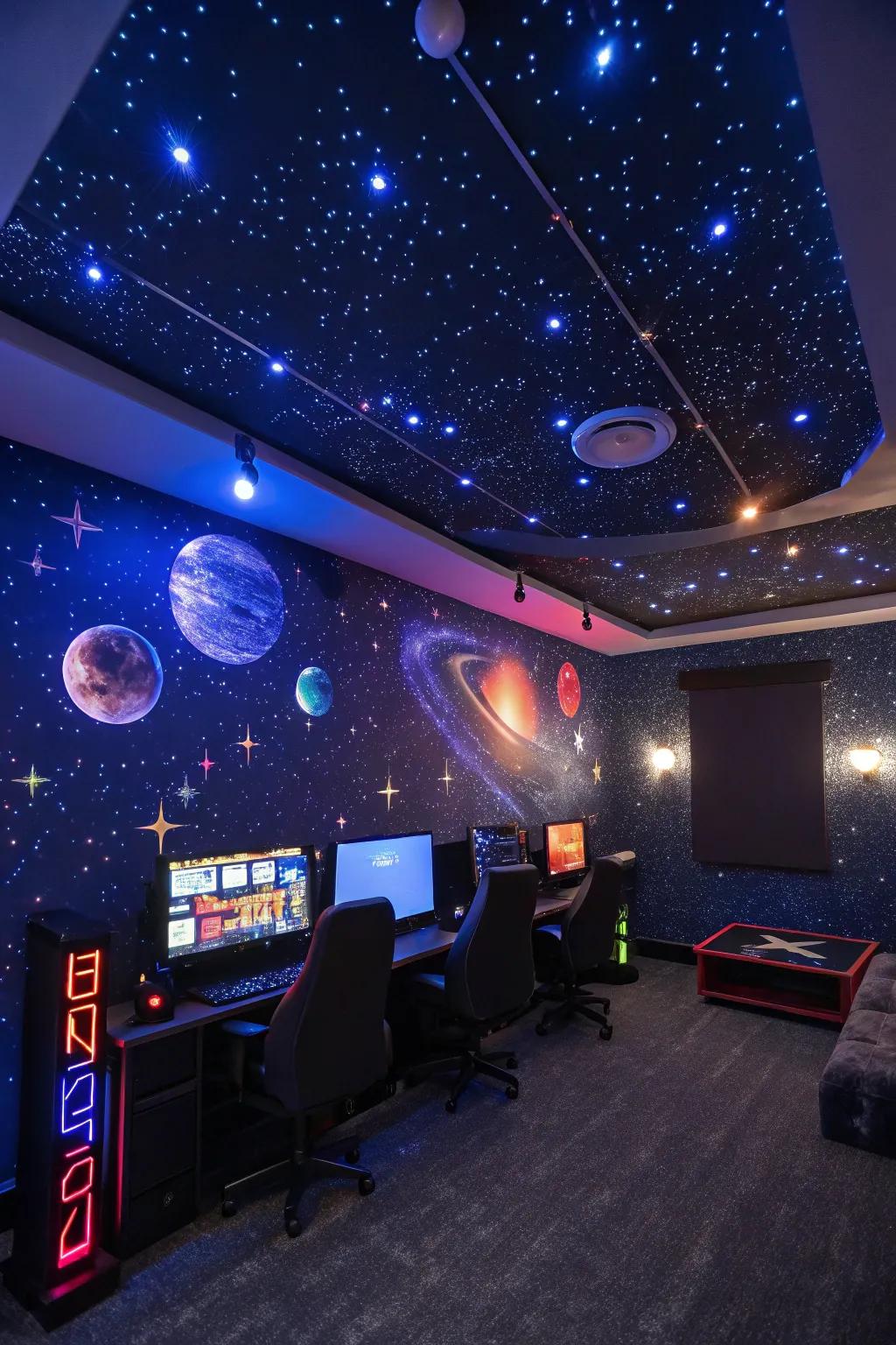 Immerse yourself in a thematic gaming environment.