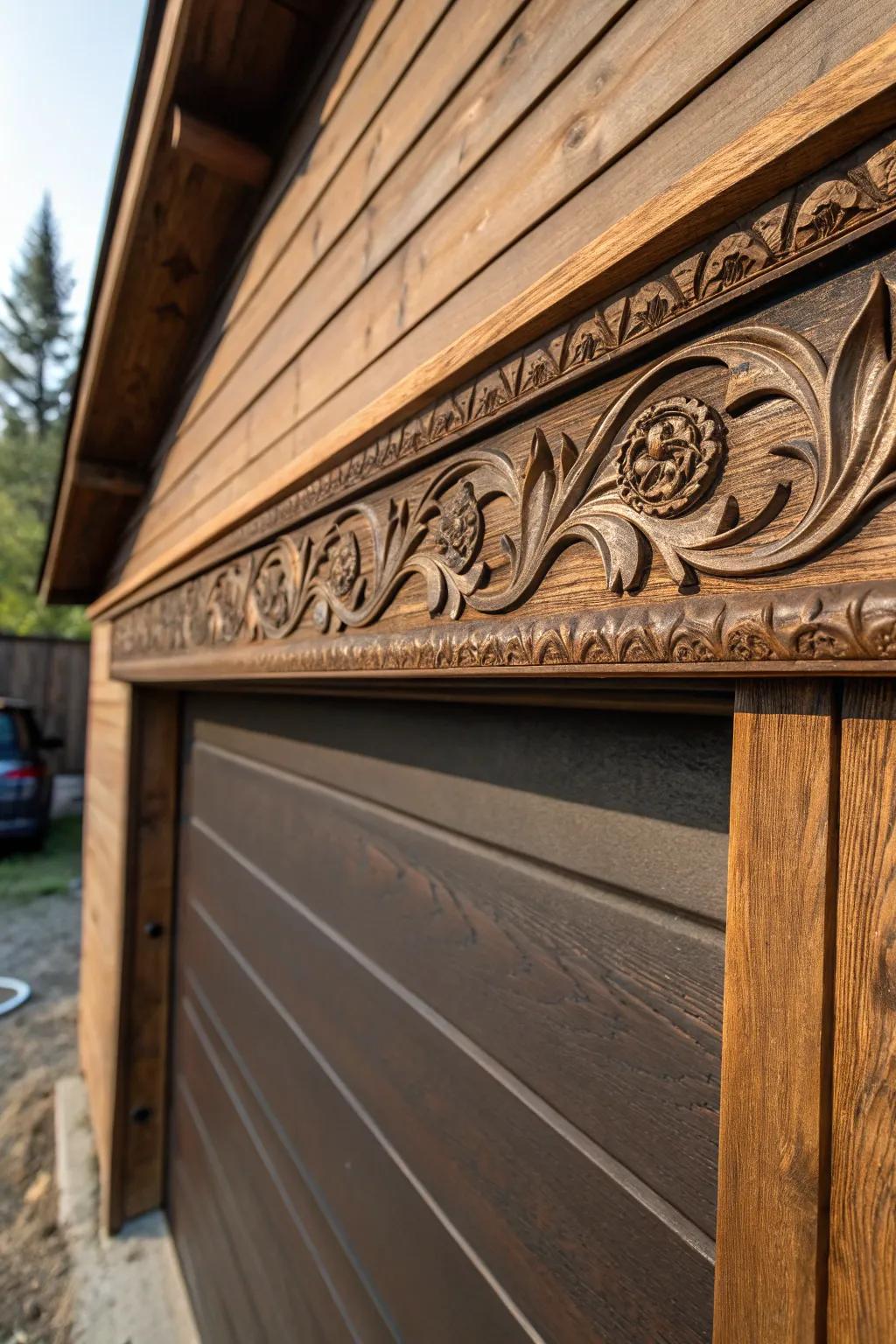 Elevate your garage with elegant decorative trims that showcase exceptional craftsmanship.