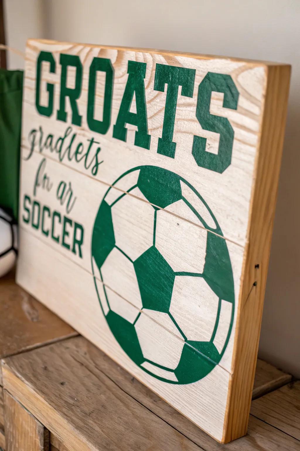 Celebrate their passions with a touch of artistry—perfect for a standout graduation sign.