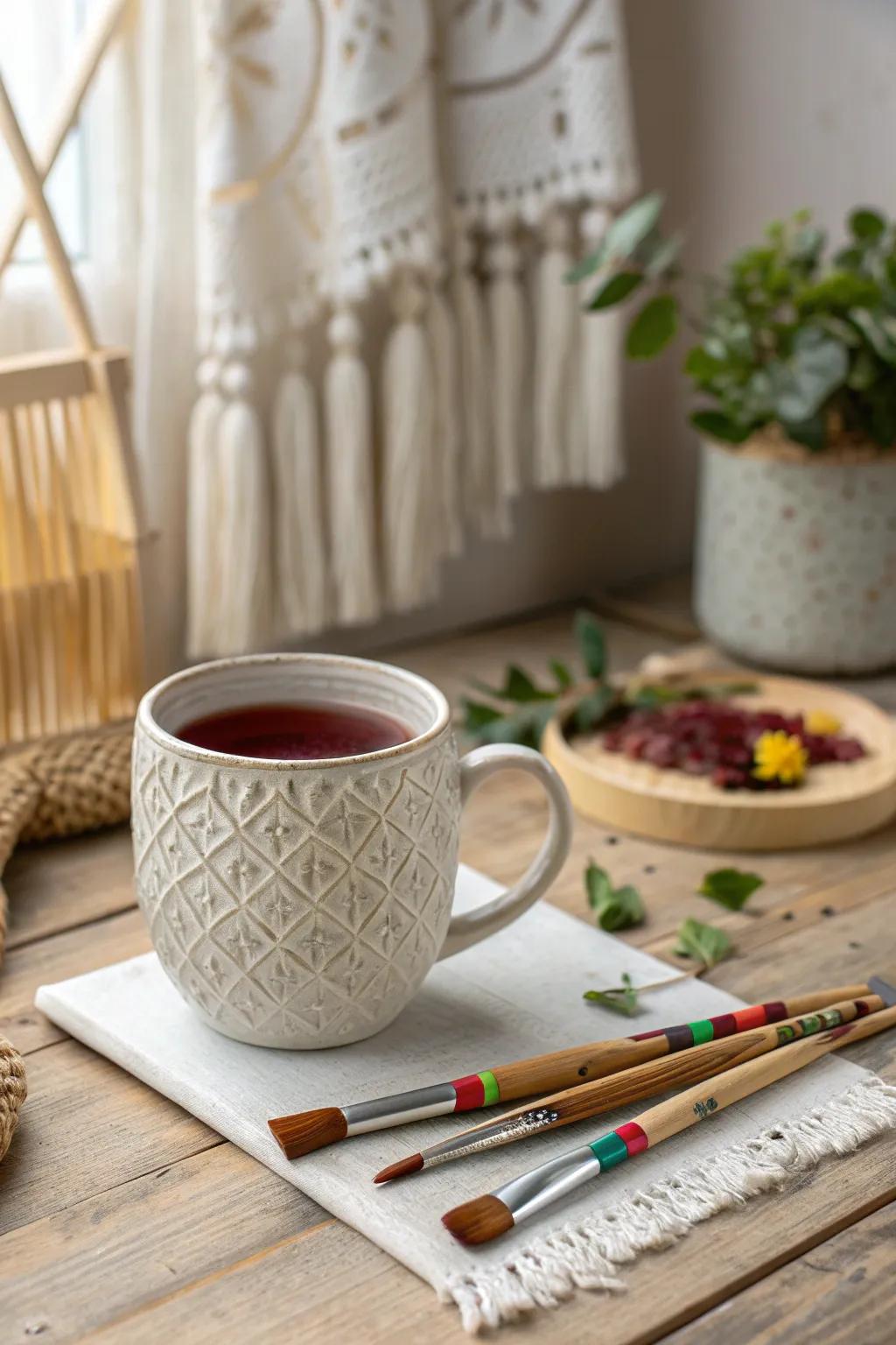 Unleash your creativity with a sip and a stroke. 🍵🎨 #SketchAndSip #CreativeEscape