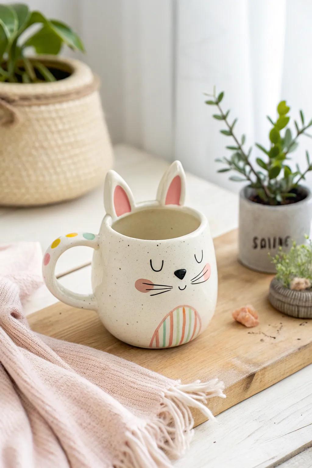 Sip with a smile: Discover the playful elegance of handcrafted animal mugs.