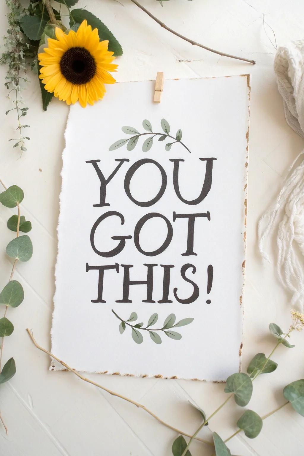 Empower your marathon journey with minimalist beauty and a powerful message.