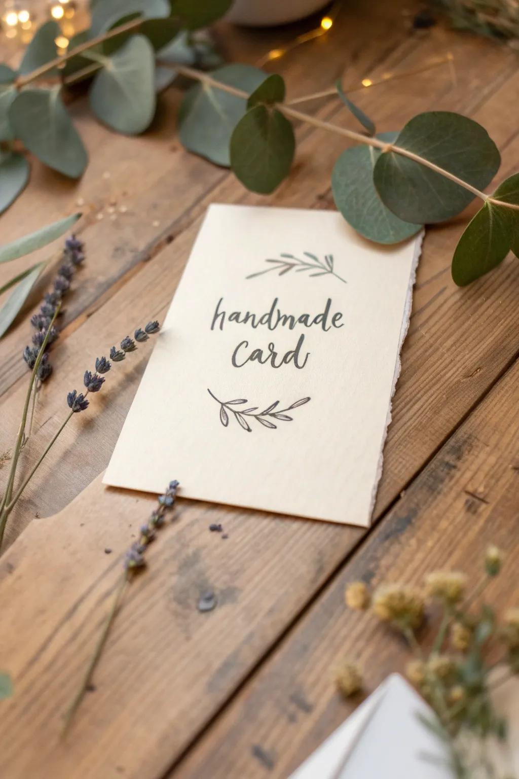 Embrace the art of handwritten hugs with simple yet powerful messages.